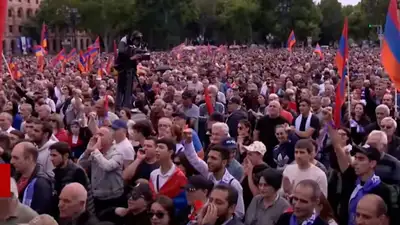 Тысячи человек вышли на митинг в Ереване