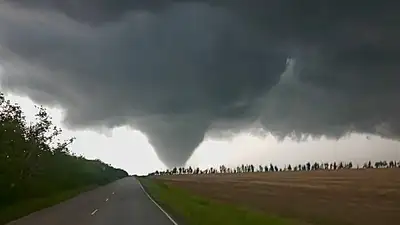 Здесь вам не Техас: в Башкортостане сняли на видео торнадо